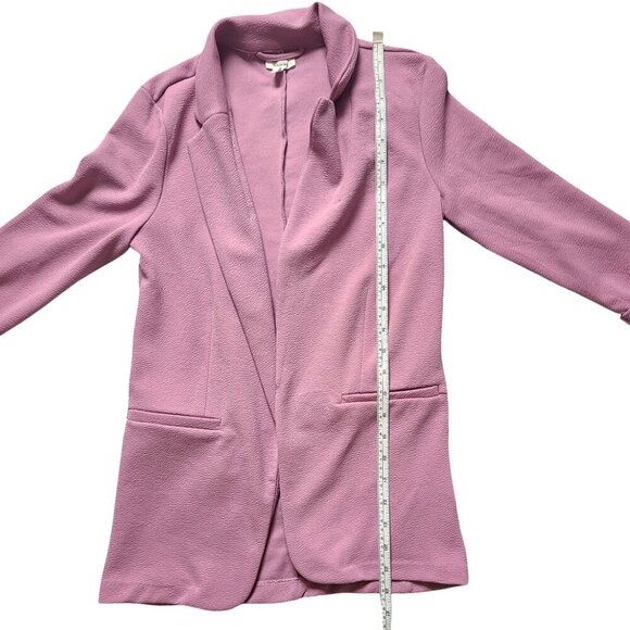 Maurices Womens XS Pink Blazer 3/4 Sleeve Lightweight Business Preppy Girly - Picture 8 of 9